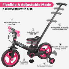 JMMD 6-in-1 hand brake enables responsive stopping.