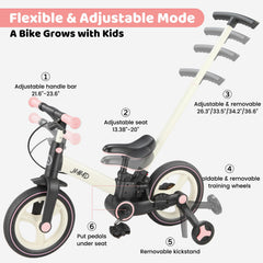 JMMD bike with hand brake for precise speed control