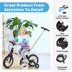 JMMD 6-in-1 bike training wheels aid beginner balance.