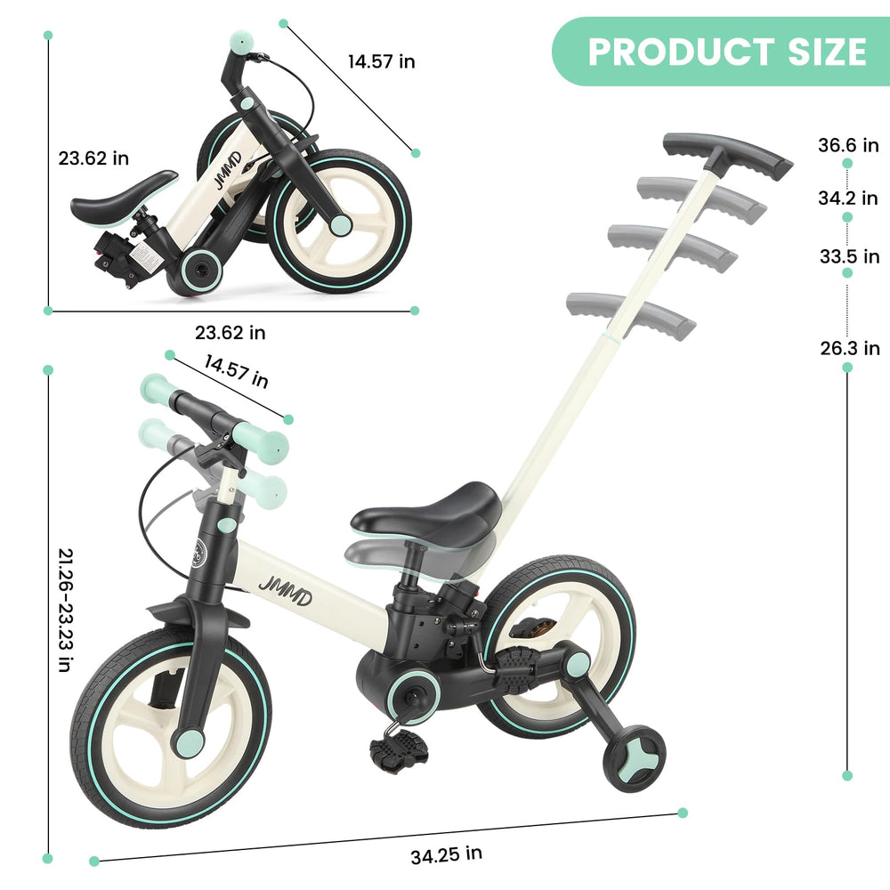 JMMD 6-in-1 foldable design simplifies car trips and storage.