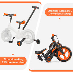 JMMD 6-in-1 hand brake offers responsive stopping for little riders.