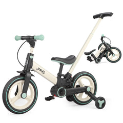 JMMD 6-in-1 toddler bike with push handle for easy parent control.