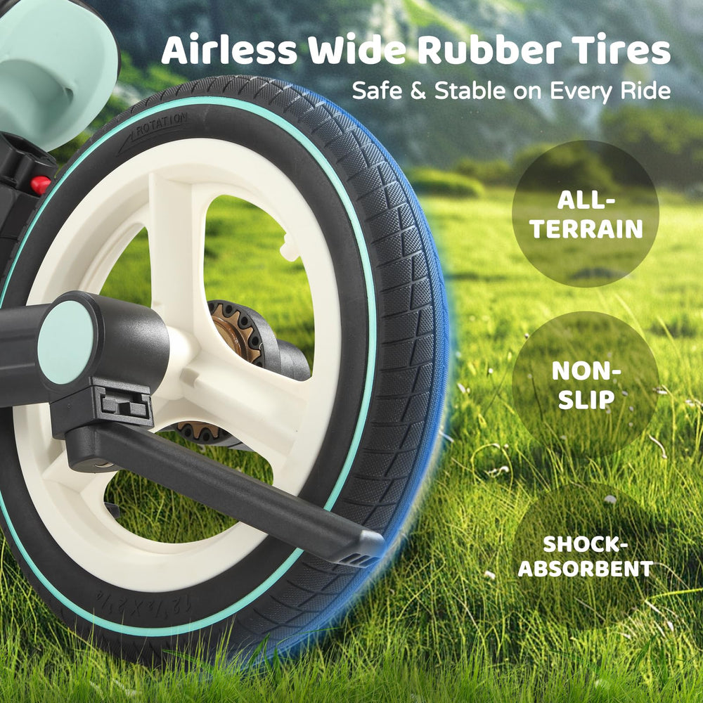 JMMD 6-in-1 aluminum frame and hand brake enhance safety and control.