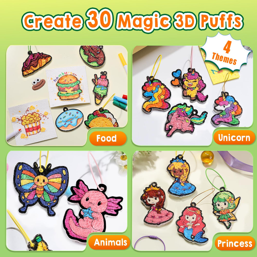 JMMICO pre-printed foam papers ready for puff art