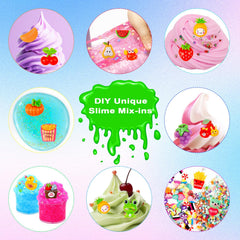 JMUQ jars for slime storage and easy mixing during crafts.