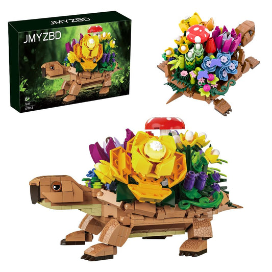 JMYZBD sea turtle planter assembly showing a playful decor project