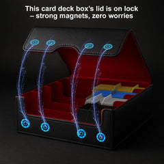 Includes 24 dividers to customize space for multi-game card collections.