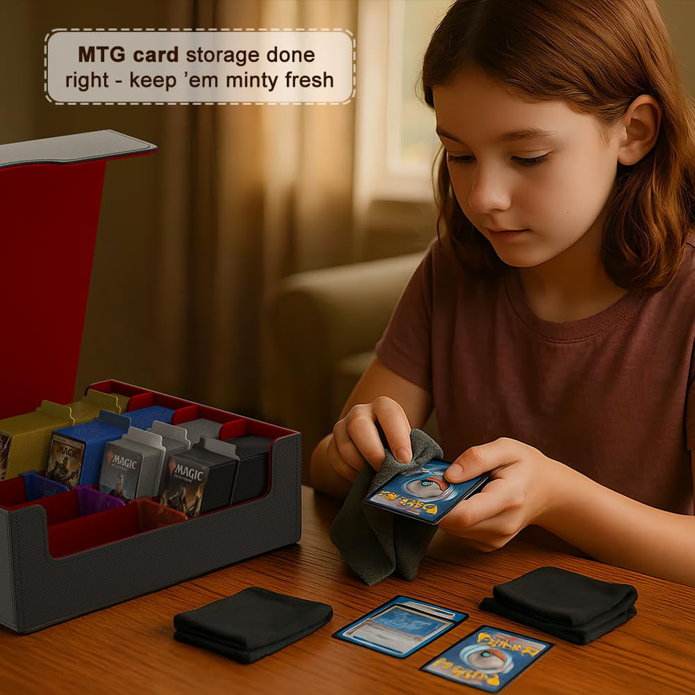 Anti-slip corners and secure magnetic seal protect contents during transit.