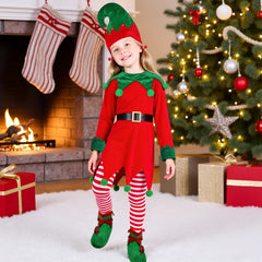 JNYVE adjustable elf belt demonstrates waist fit for growing kids.