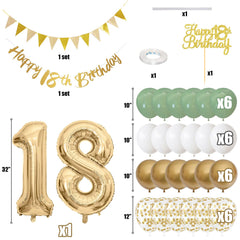 Jobkoo gold triangle bunting adds festive flair for 18th celebration