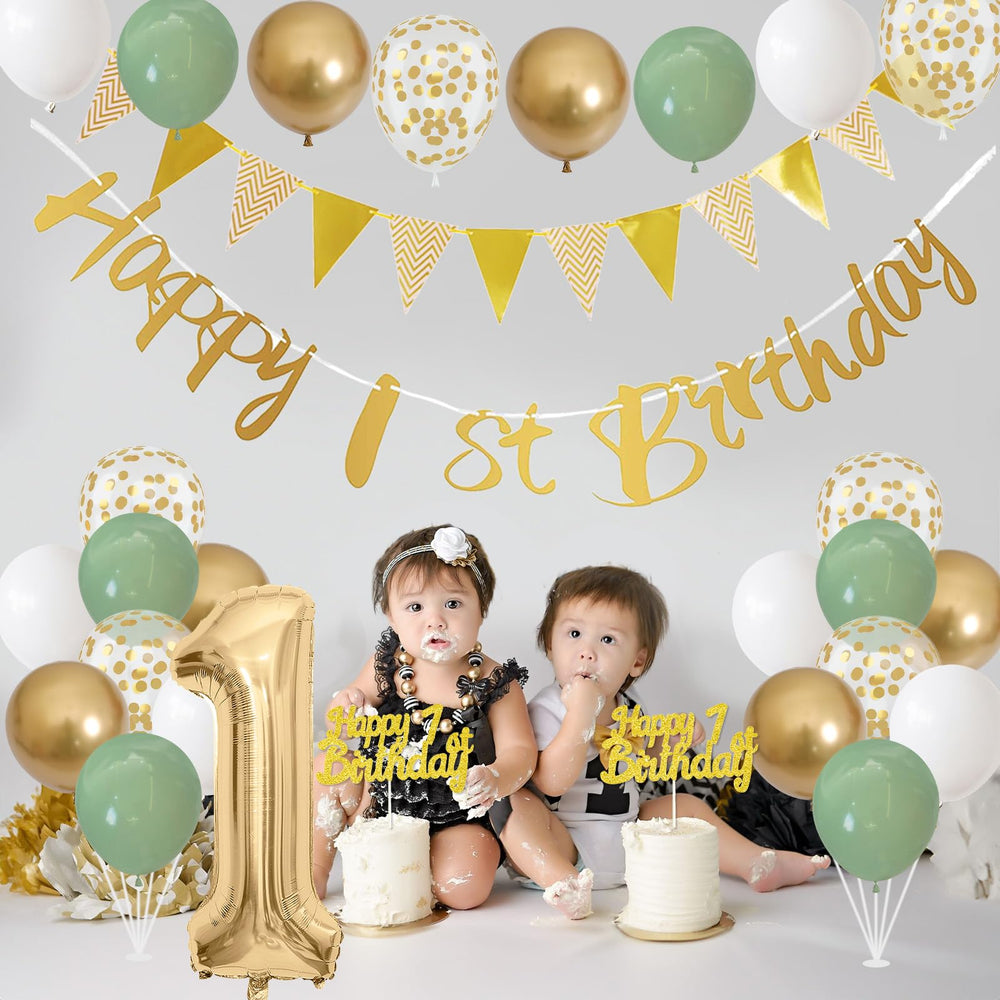 Jobkoo 32inch number 1 foil balloon makes a bold birthday statement