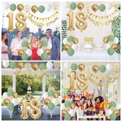 Jobkoo white 10-inch balloons for a clean look