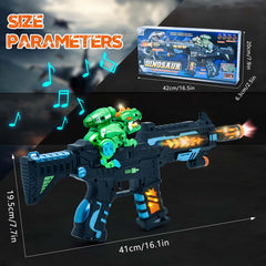 JOCOUNY LED lighted toy gun display bright colors for night time pretend play