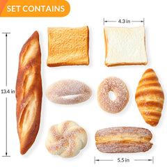 Joeabor artificial bread croissant: realistic prop for bakery displays and table styling.