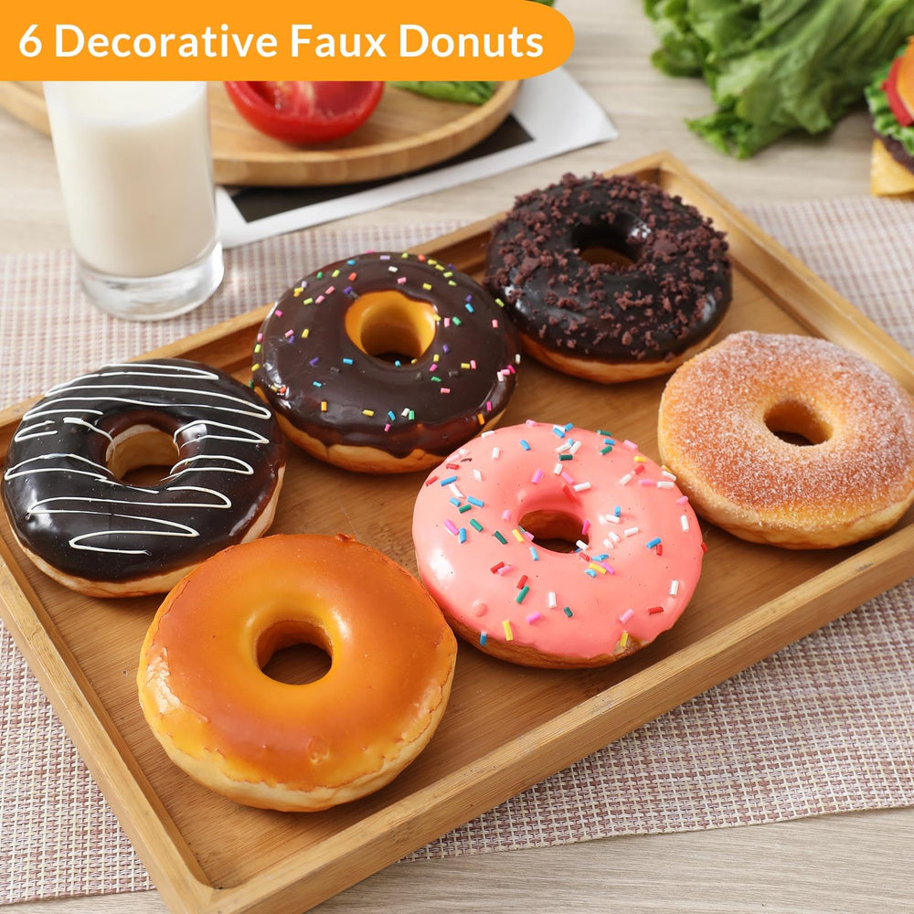 Close-up of PU fake donut showing soft texture and lifelike glaze.