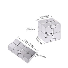 JOEYANK Infinity Cube metal folding cubes show versatility for fidgeting and focus on the go.