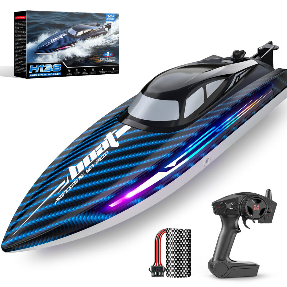 Jogpun 30kmh RC boat front view showcases performance for lake play