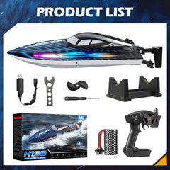 Jogpun 30kmh RC boat in-water play demo for family enjoyment
