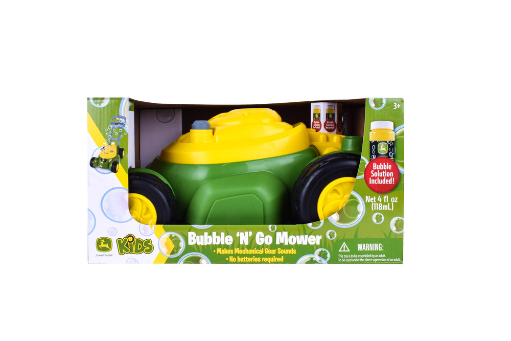 Durable non-toxic plastic construction for long lasting toddler play with John Deere.