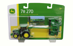 John Deere C500 mower attachment, side view, smooth rolling wheels for pretend fieldwork