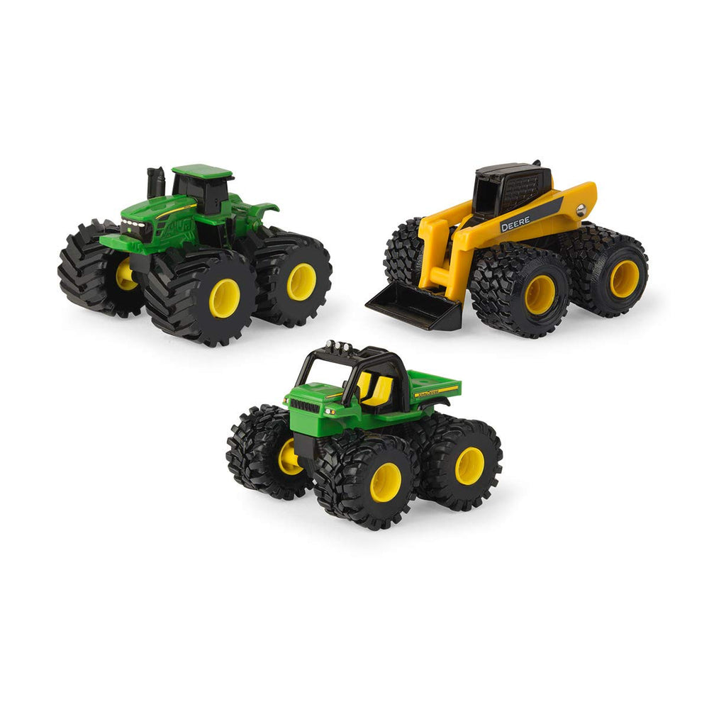John Deere Monster Treads Mini Mudder trio: durable outdoor-ready playset for imaginative pretend play