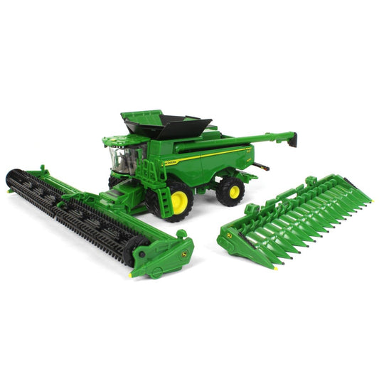 John Deere Prestige X9 1100 combine front view showing die-cast build.