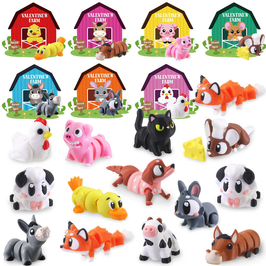 JOICEE farm animal figurines, vibrant and detailed for classroom play and gifting