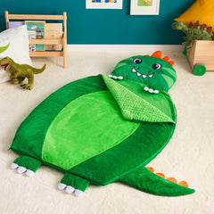Joiedomi nap mat rolled with a convenient handle for easy transport.