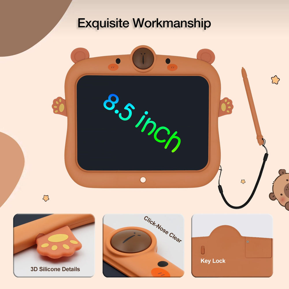 Joigivit Capybara LCD tablet with stand displaying artwork