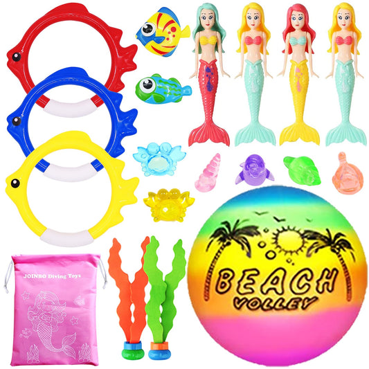 JOINBO mermaid diving toys in pool boost imaginative play and coordination.