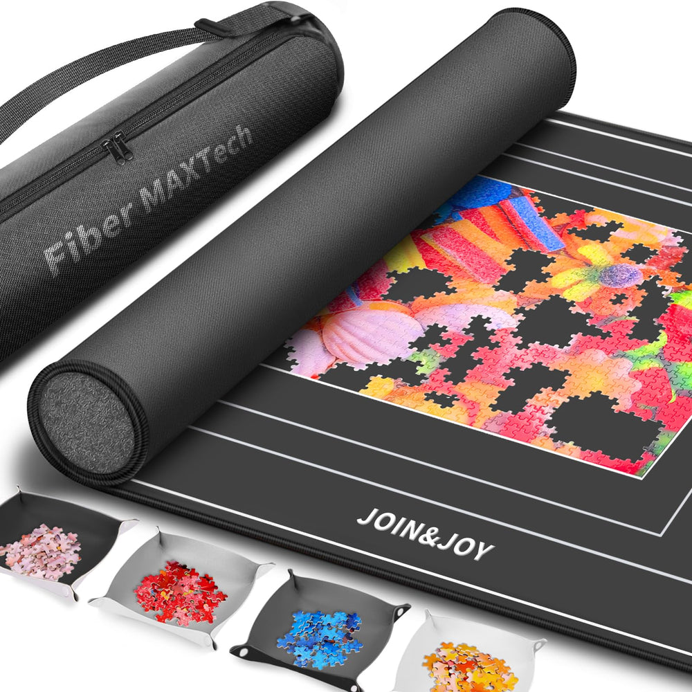 Join&Joy jigsaw mat rollup surface provides a smooth, stable puzzle workspace.