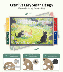 JOIN&JOY colorful drawers organize puzzle pieces by color or edge