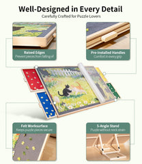 JOIN&JOY protective cover keeps unfinished puzzles safe from spills