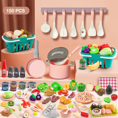 JOKERKING shopping baskets support organized pretend markets and easy cleanup after playtime.