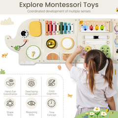 JOLIE VALLÉE Elephant wall panel Montessori design supports curious minds through open-ended play.
