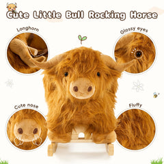Jolie Vallée Highlander cattle rocker assembly image shows easy setup.