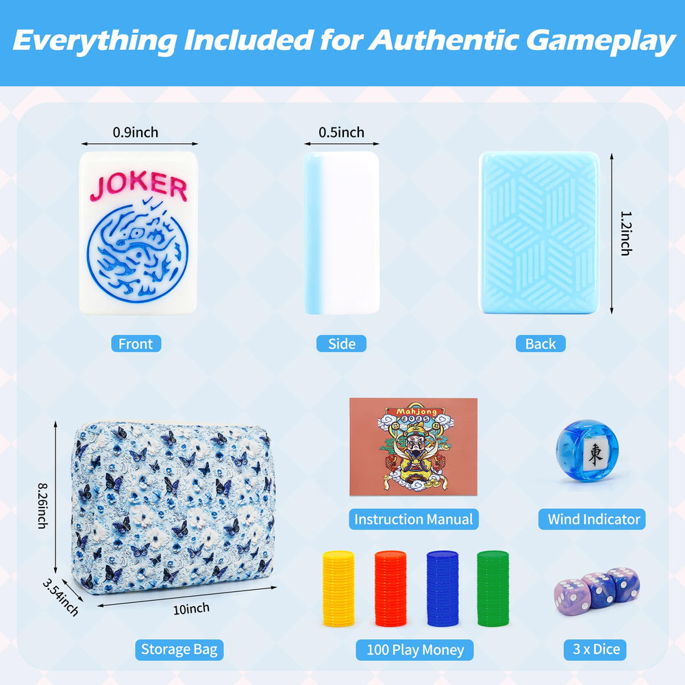 Jolitac dice set included for authentic hands and quick decisions.