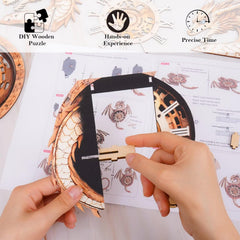 Jollitot DIY puzzle parts laid out inviting hands-on assembly and mindful crafting.