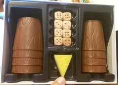 Cheese-shaped sponge and other components of Jolly Thinkers game