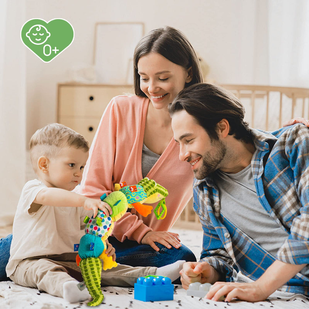Jollybaby alligator safety-tested materials ensure gentle touch and durability