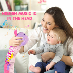 Jollybaby Caterpillar Toy crinkle textures invite tactile stimulation during playtime