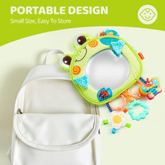 Jollybaby Frog anti-slip buckles secure the mirror for road trips