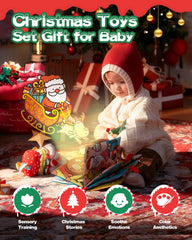 Jollybaby musical Santa hanging toy sparks joyful melodies during baby playtime