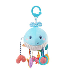 Jollybaby Ocean Whale hanging toy with vibrant colors for visual tracking