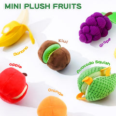 Jollybaby plush fruit set with detachable handle showcases easy cleanup after playtime
