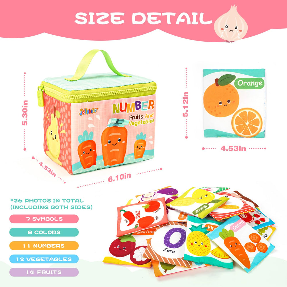 Jollybaby flash cards with soft edges to protect little hands