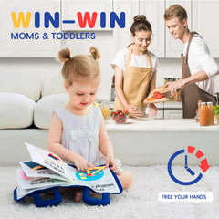 Jollybaby travel toy with zipper bag keeps kids entertained on journeys