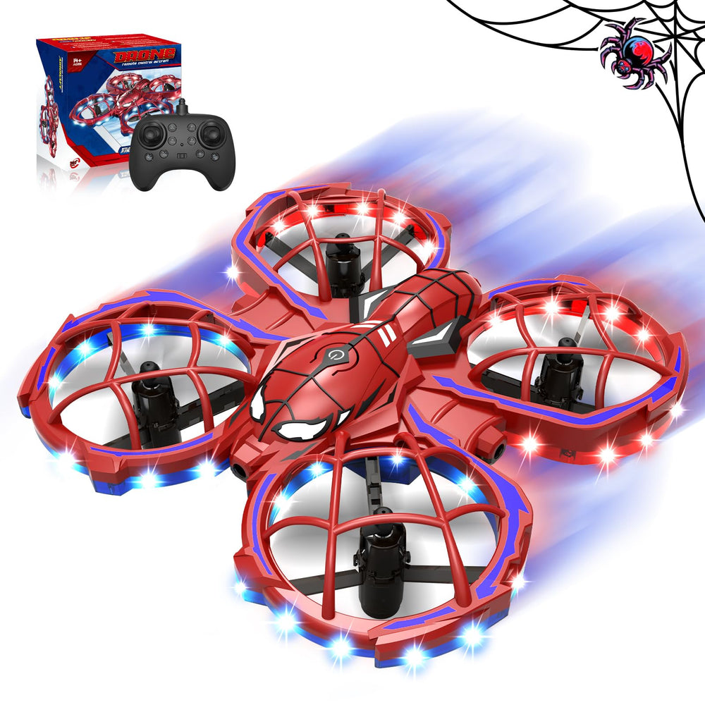 Jomzuci Spider Drone front view demonstrates beginner-friendly design for easy takeoffs.