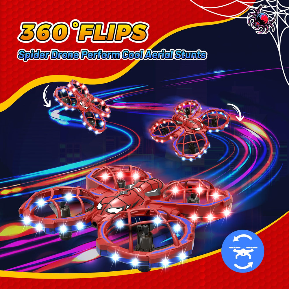 Jomzuci Spider Drone headless mode demonstrates orientation-free flying for kids.