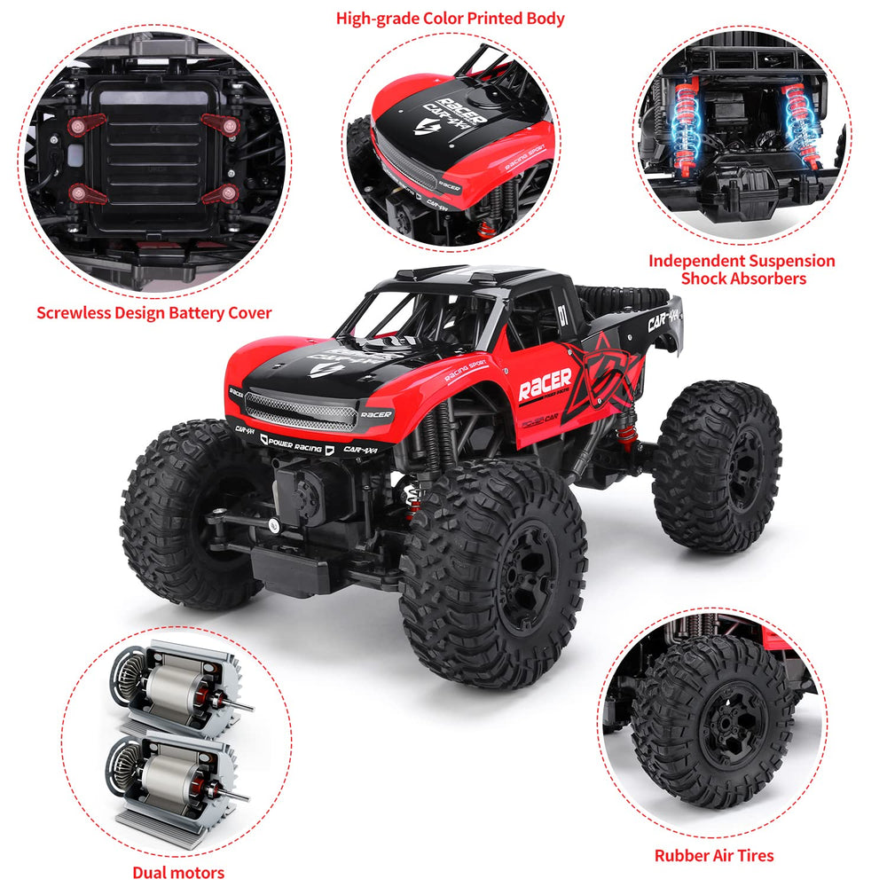JONEALA tough body and independent shocks absorb impacts.